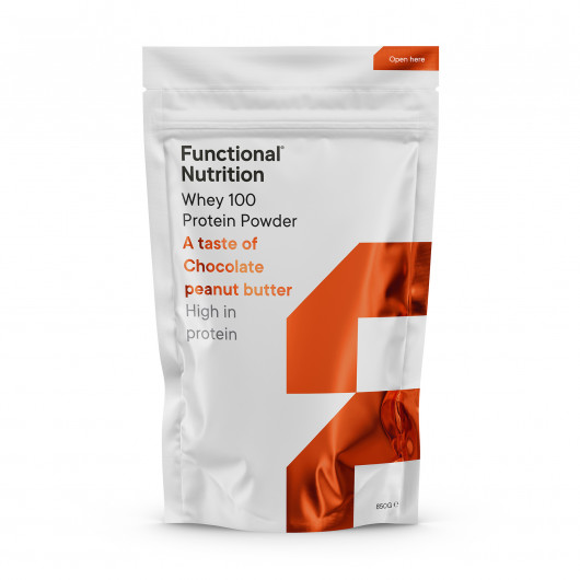 Proteinpulver fra Functional Nutrition til protein-pandekager.